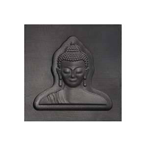 Buddha Head 3D Graphite Ingot Mold for Precious Metal Casting Gold Silver Copper Melting