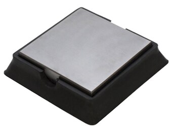 4" x 4" Steel Rubber Reversible Bench Block Jewelry Repair Making Stamping Metal Forming Flattening Chasing Dapping Surface - DAP-545.00