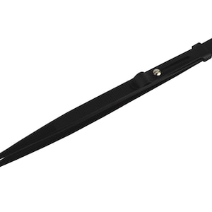 6-1/2" Fine Locking Stainless Steel Black Matte Italian Allegro Tweezers Diamond Gemstone Handling Jewelry Tool- TWZ-173.72
