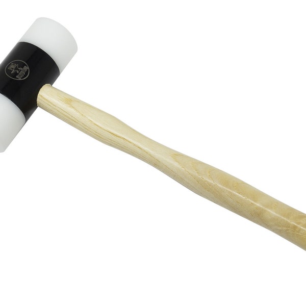 Nylon Hammer w/ 1-1/4" Faces and Wooden Handle Professional Series