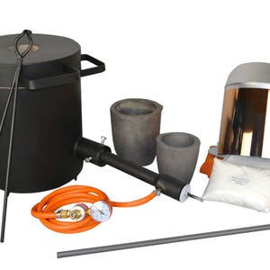 Kit de fusão de cobre dourado e prata 5 kg, forno de propano, forja e joias, ferramentas de fundição de metal - KIT-0057