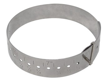 Adjustable Metal Bracelet Gauge Inch Measurements
