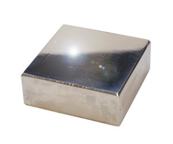 2 in 1 Nylon and Steel Bench Block with Thick Rubber Base - Metal