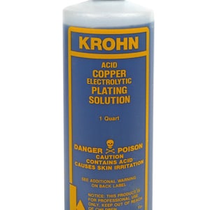 Solución de cobre para galvanoplastia de metales (1 cuarto) - PLAT-0003