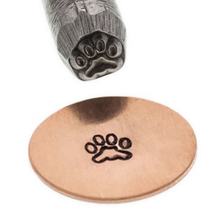 5 MM Millennium M50 Paw Print Punch Stamp Tool for Stamping and Marking Jewelry and Metals - PUN-106.50