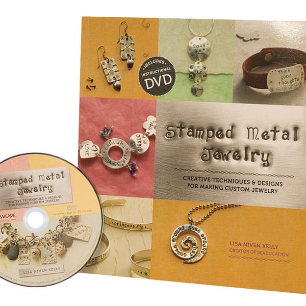 Stamped Metal Jewelry by Lisa Niven Kelly Jewelry Design Making Metal Stamping Book and DVD Set - PUB-210.00