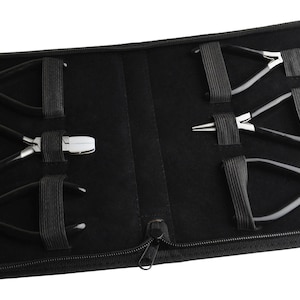 6-delige tang en snijders set zwarte PVC-grepen sieraden maken metaaldraad snijden buigen crimping looping tools - PLR-0142