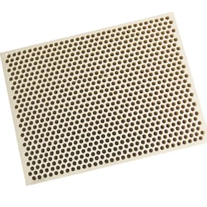 Blocco di saldatura in ceramica a nido d&#39;ape Quadrato 100 x 75 x 20 mm con 850 fori (diametro 2 mm) - VENDUTO-0065