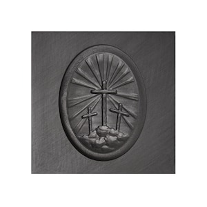 Religious Crosses on Hill 3D Graphite Ingot Mold for Precious Metal Casting Gold Silver Copper Aluminum Melting