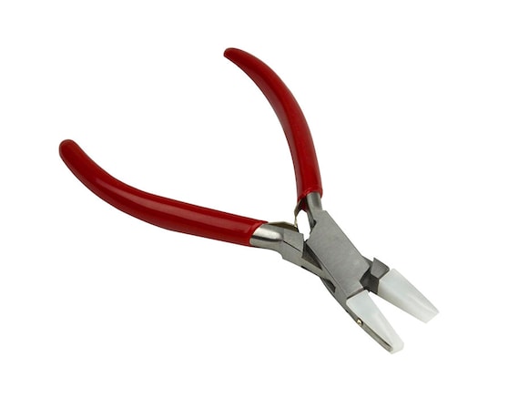 4-3/4 Chain Nose Non-Marring Nylon Jaw Pliers w/ PVC Grips Jewelry Making  Metal Forming Repair Tool - PLR-0067