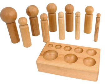 Grote 10-delige houten dapping doming punch set met blok 5/8 tot 2-1/2 "non-marring sieraden maken metalen vormgereedschap