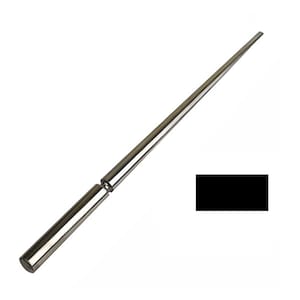 Puede incluir: Una herramienta de metal plateado con un mango largo y cónico y una punta redonda y plana. La herramienta está diseñada para su uso en la fabricación de joyas u otras artesanías.