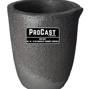 ProCast™ No. 10 - 12 Kg Argila Grafite Fundição Cadinho Forno de fusão de metal Refino Ouro Prata Cobre Ferramenta de fundição de joias - CRU-0017