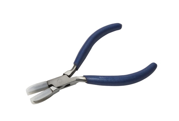 Flat Nose Pliers w/ Non-Marring Nylon Jaws PVC Grips Jewelry Making Metal  Forming Repair Tool - PLR-0030