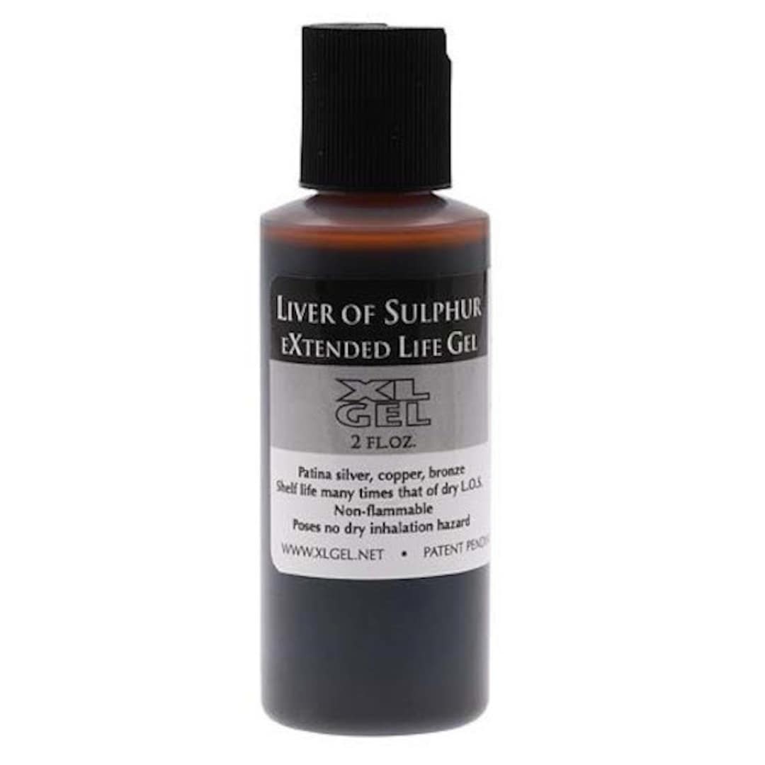2 Oz Liver of Sulfur Sulphur Metal Patina XL Gel Extended Shelf Life