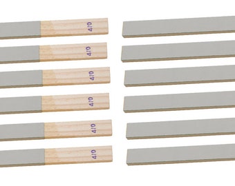 12 Pack of 11" x 3/4" Grit 4/0 Emery Sticks Jewelry Making Abrasive Sanding Metal Polishing Tools