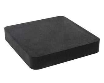 Bloque de banco de caucho de 6" x 6" x 1" para dar forma a alambre de metal y formar joyas
