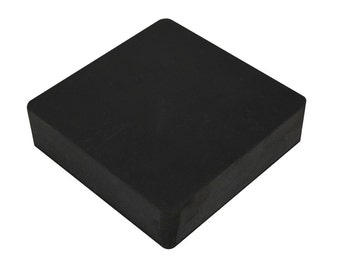 4" x 4" x 1" Rubber Dapping Block Stamping Surface Jewelry Making Metal Forming Hammering Tool - FORM-0009