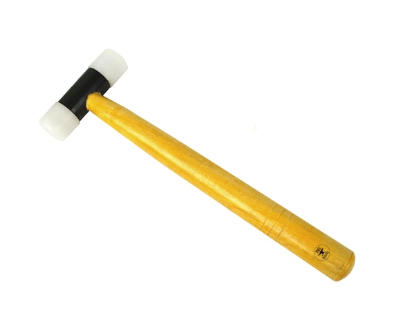 Nylon Hammer 1 Face W Wooden Handle for Jewelry Making Metal