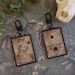 INSCRYPTION Keychain Card in a Bottle Squirrel Black Goat Boulder ...