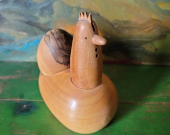 Wooden Chicken and Egg, egg cup, made in Germany