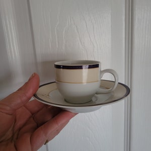 Vintage Bavaria Demitasse Cups and Saucers: Fine Porcelain Espresso Set