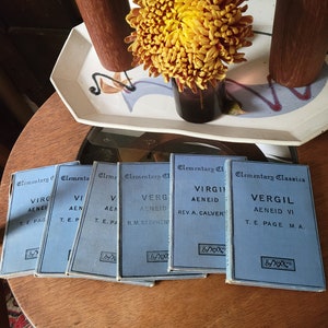 Elementary Classics Vergil Aenid, Volumes I through VI, 1905-1907, sold as a set of six books