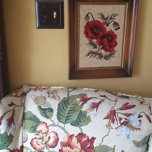 Poppy Hooked Rug, Framed - Etsy