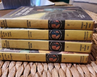 Vintage Nancy Drew Mystery stories by Carolyn Keene published by Grosset & Dunlap