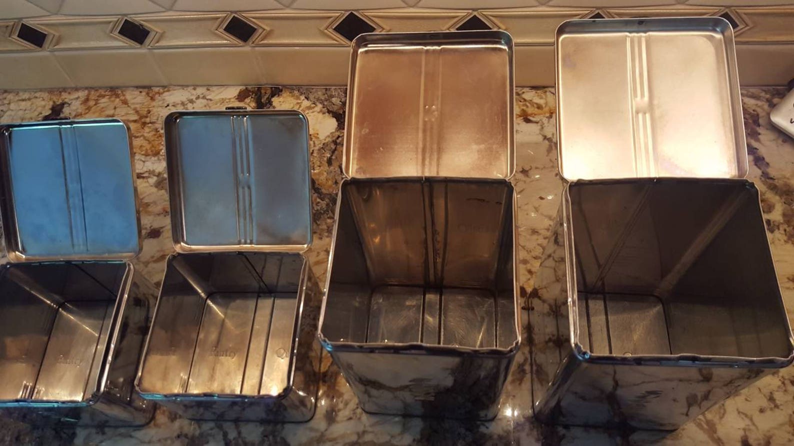 Set of 4 Canisters Pantry Queen Stackables Sugar Flour Etsy