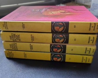 Vintage Nancy Drew Mystery stories by Carolyn Keene published by Grosset & Dunlap