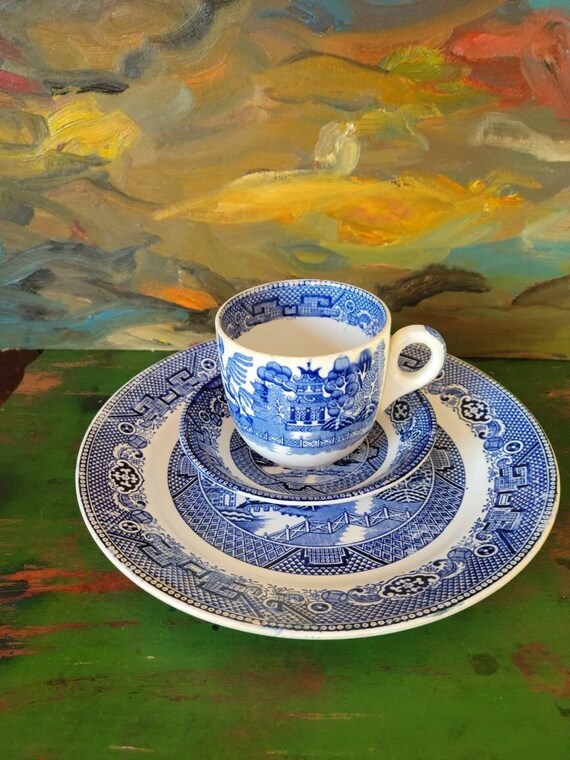 s0341a 西洋陶磁器 トリオ A.G.H.J 生鮮 Wilton Pottery Real
