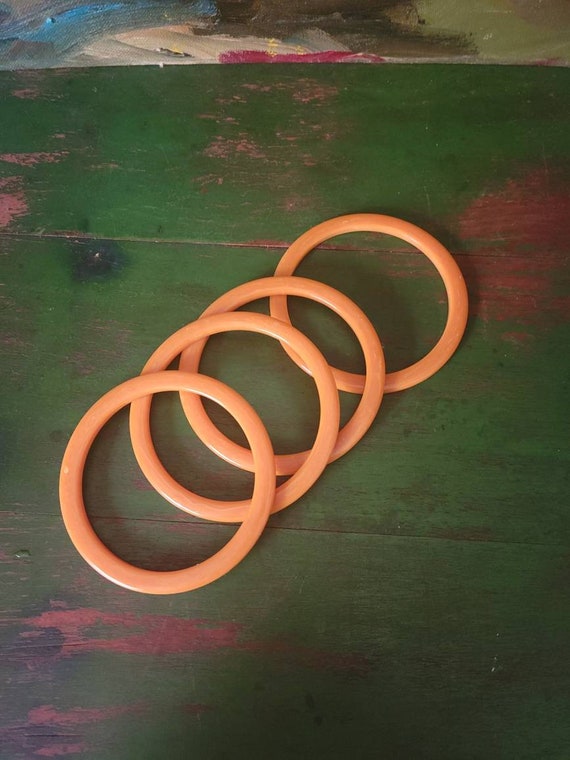 Butterscotch Bakelite Bangles, spacers