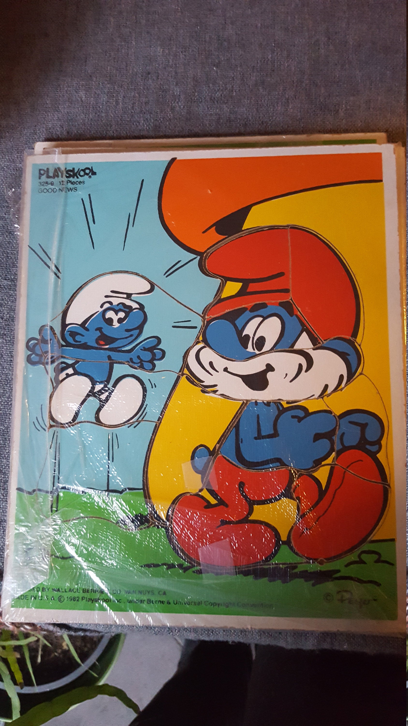 Playskool - Smurfs - Soccer Star - Wood Puzzle 325-8, Smurfs Wiki