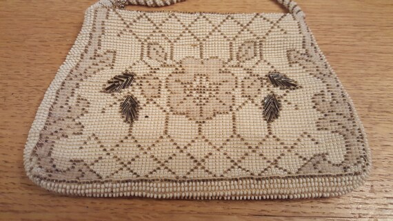 Small beaded evening bag, art deco  made in Czech… - image 4