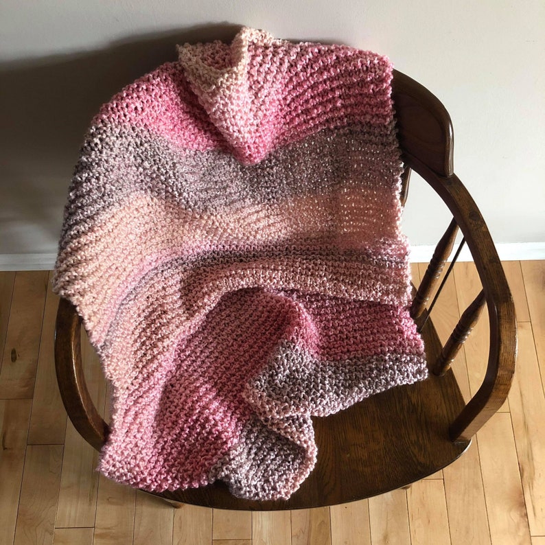 Pink Baby Blanket Children's Prayer Shawl Handknit Etsy