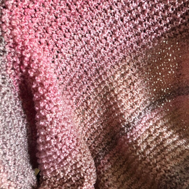 Pink Baby Blanket Children's Prayer Shawl Handknit Etsy