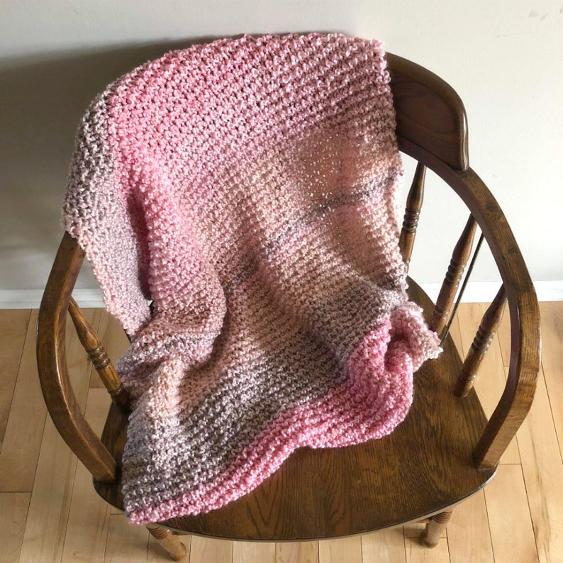 Pink Baby Blanket Children's Prayer Shawl Handknit Etsy