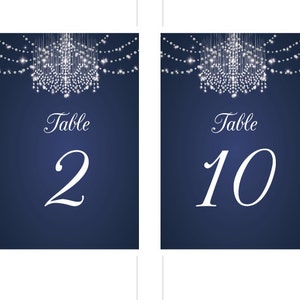 DIY Printable Wedding Table Number Template Sparkly - Etsy