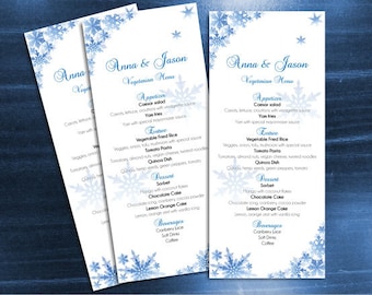 DIY Printable Wedding Menu Template Editable MS Word File | Etsy