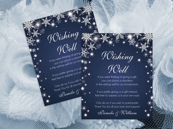 Diy Printable Wedding Wishing Well Template Editable Ms Word Etsy