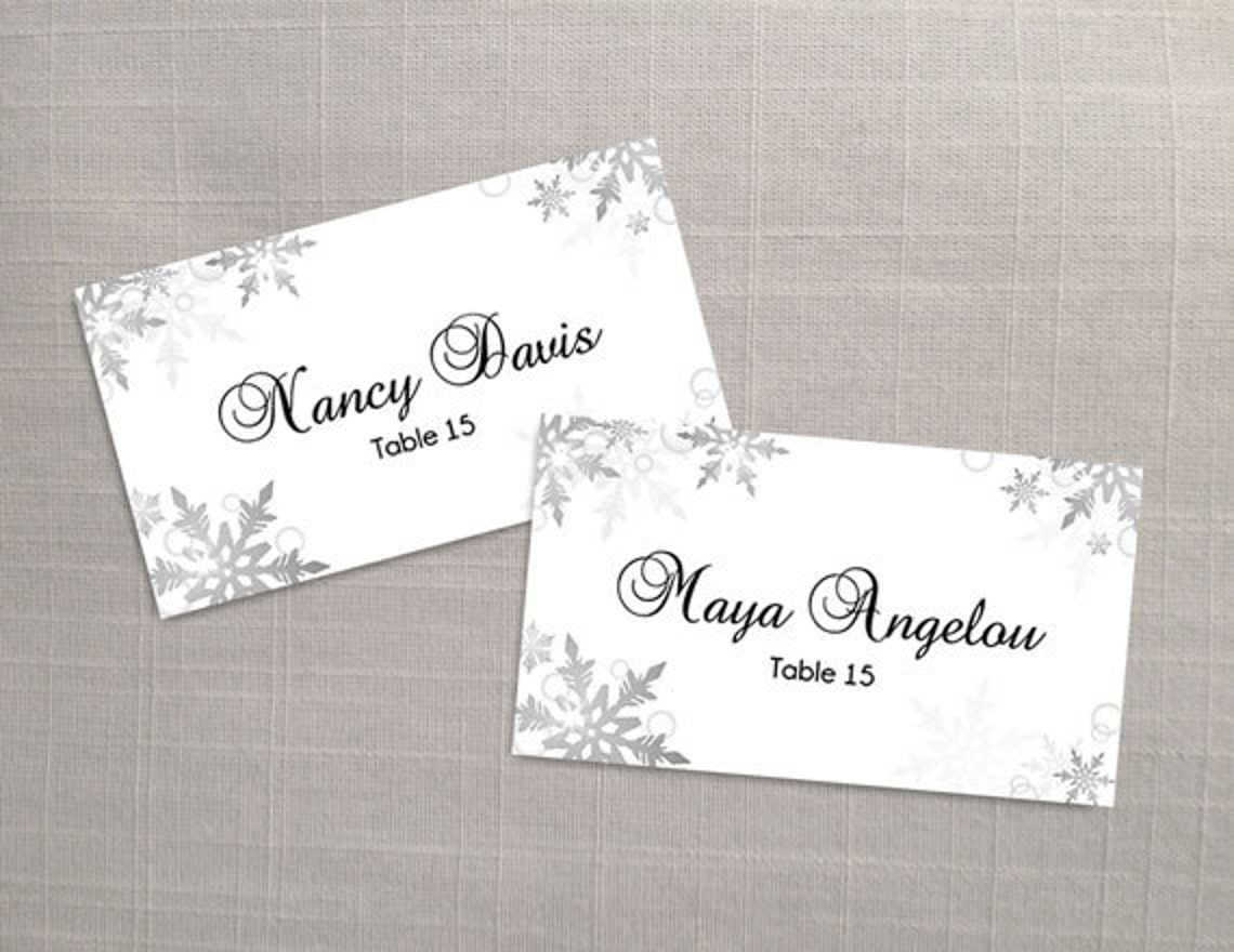 DIY Printable Wedding Place Name Card Template Editable MS - Etsy