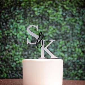 Acrylic Wedding Cake Topper, Laser Cut Cake Topper, Personalized Wedding Cake Topper, Cake Topper, Modern Cake Topper, Monogram Cake Topper