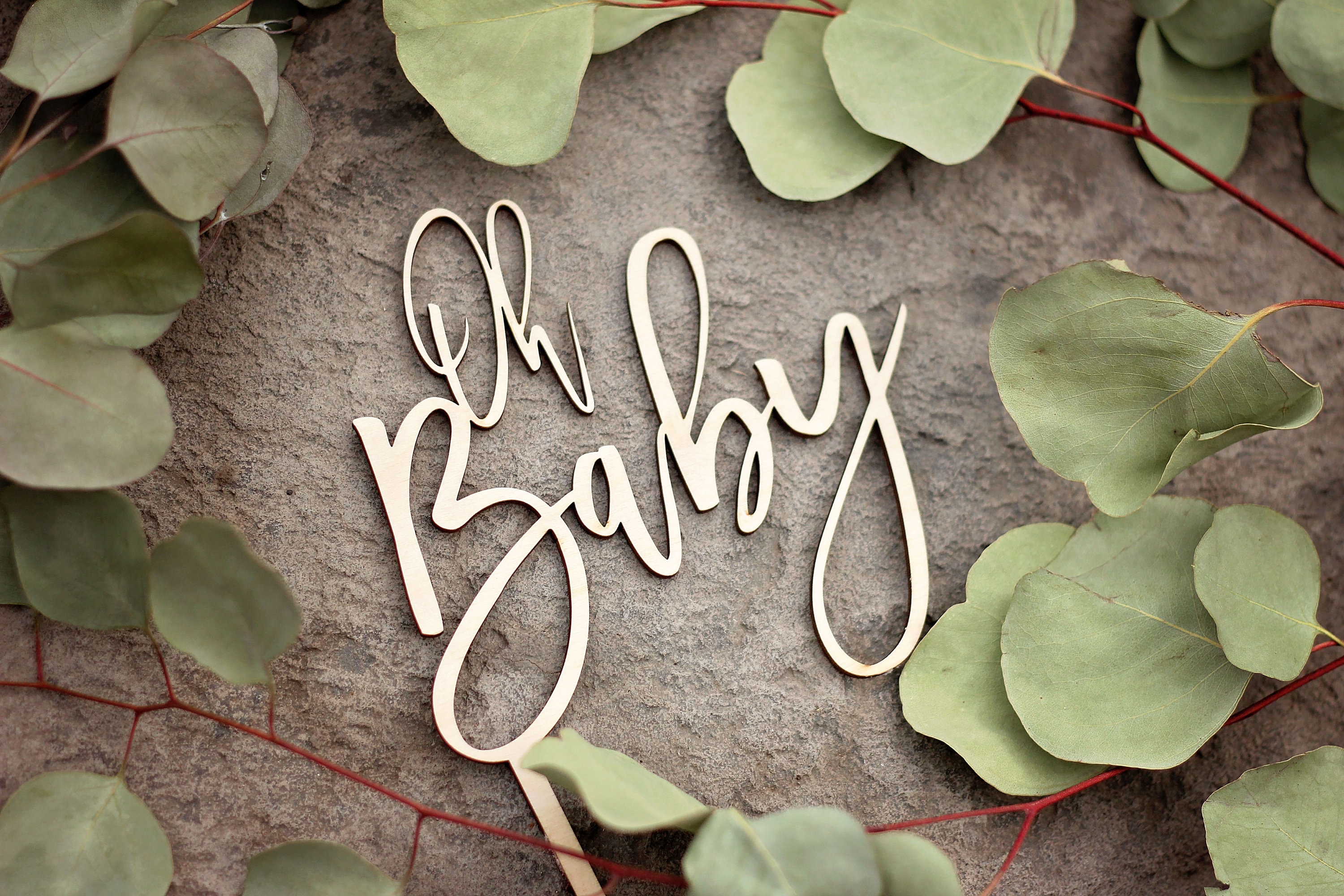 Oh Baby Shower Cake Topper, Oh Baby Cake Topper, Wood Cake Topper, Baby Shower Cake Topper, Baby Shower Decorations