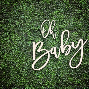 Oh Baby Wood Sign, Oh Baby Shower Decoration, Baby Shower Backdrop, Gender Reveal Prop, Pregnancy Announcement, Baby Shower Decorations