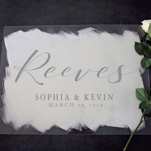 Acrylic Wedding Welcome Sign, Acrylic Wedding Sign, Painted Acrylic Welcome Sign, Wedding Decorations, Wedding Signage, Wedding Welcome Sign