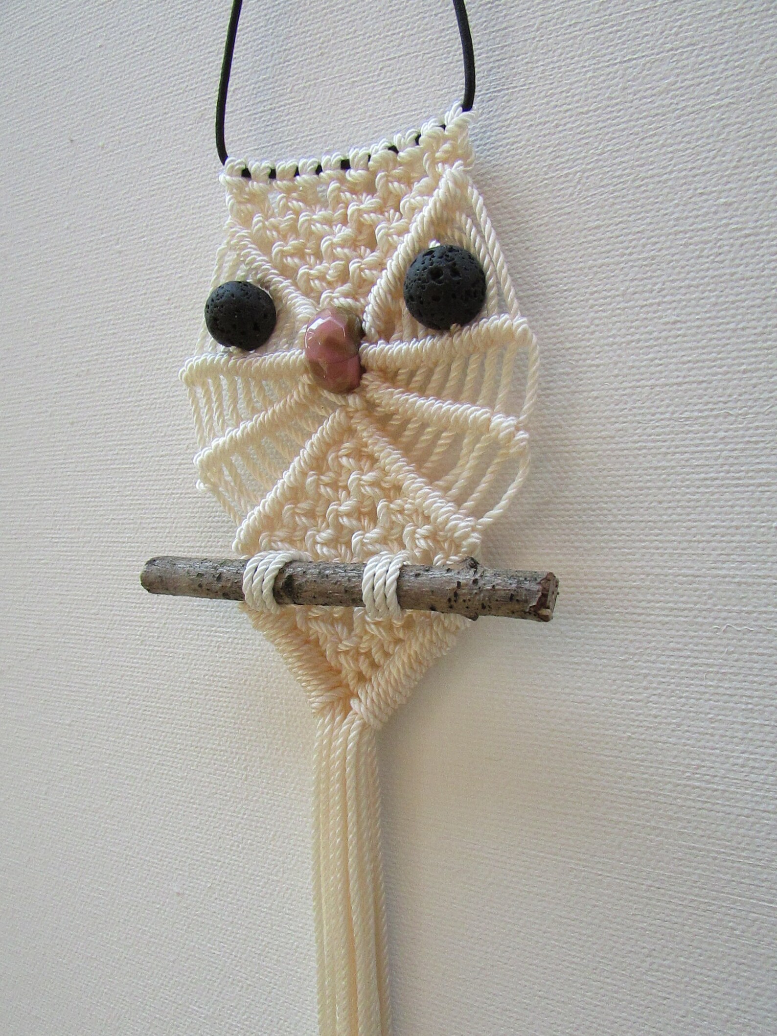 Macrame Car Air Freshener Rear View Mirror Ornament Macrame Etsy
