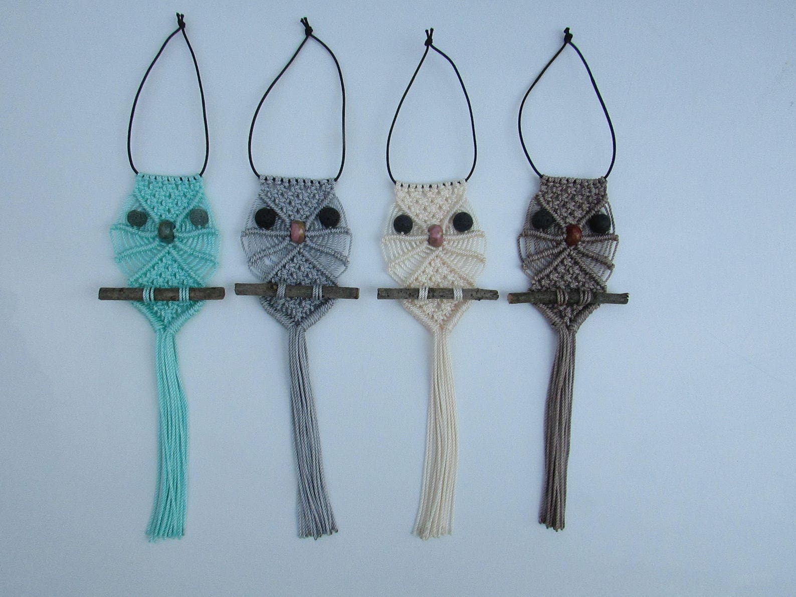 Macrame Car Air Freshener Rear View Mirror Ornament Macrame Etsy