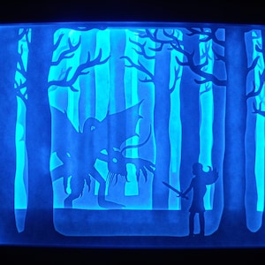 Alice and the Jabberwocky Shadow Box Light Box DIY Digital Download; SVG, PNG, and more!