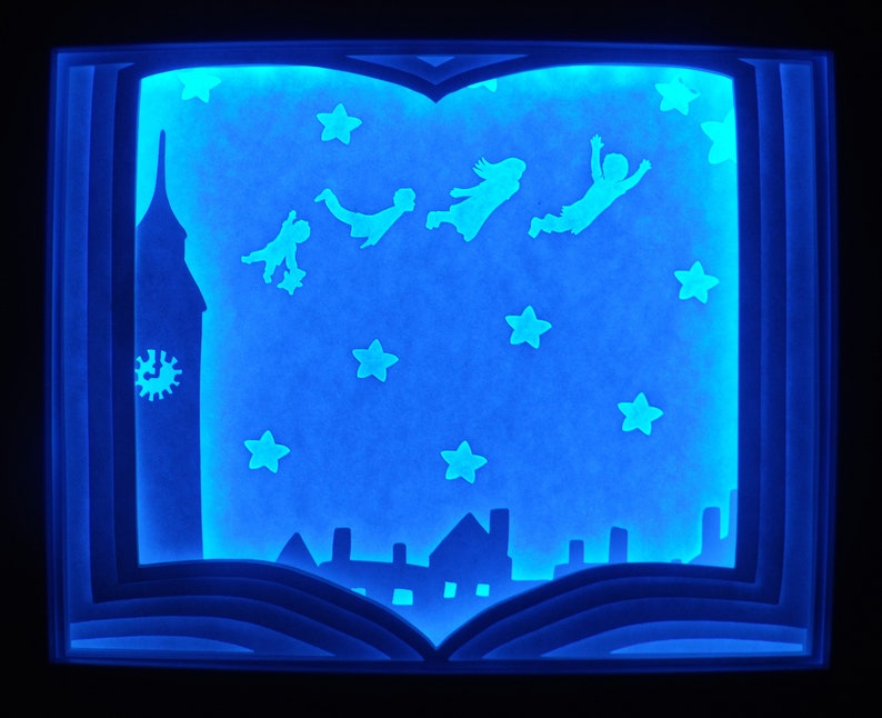 Download Peter Pan Shadow Box Light Box DIY Digital Download SVG ...